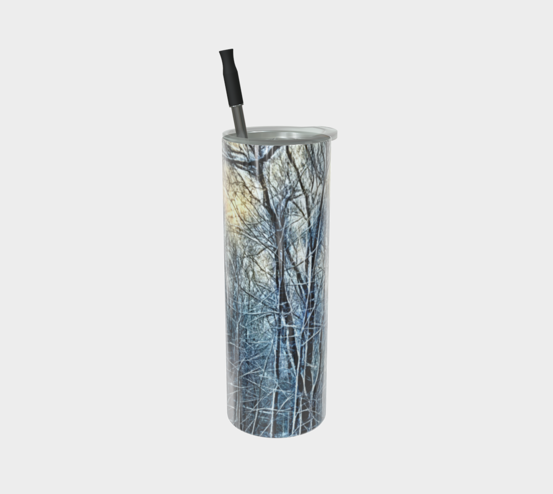 4 O clock Winter Landscape Stainless Steel Tumbler