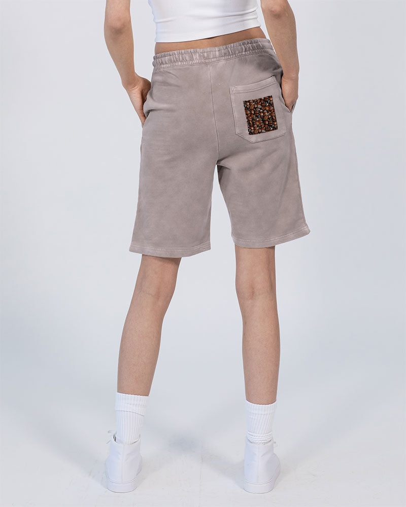 Coffee Bean Pattern Unisex Vintage Shorts | Lane Seven