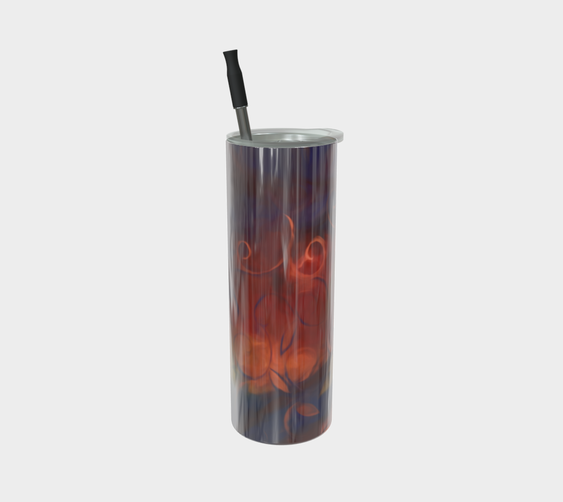 Abstract Fall Swirls Stainless Steel Tumbler