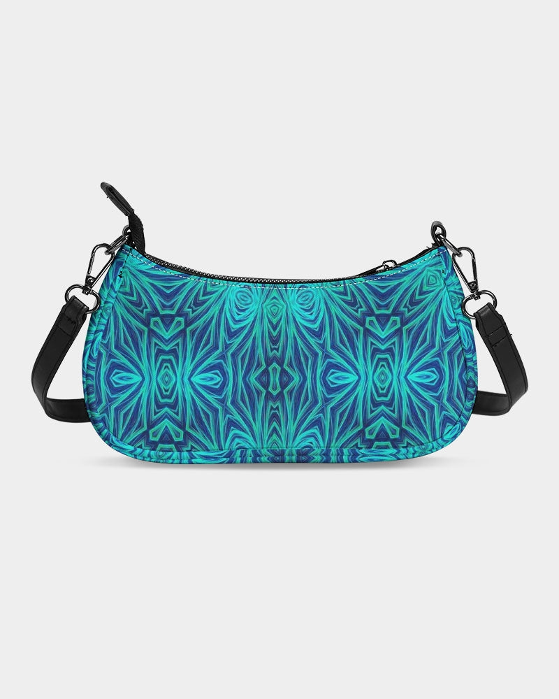 Blue Ice Kaleidoscope Petite Canvas Pouch