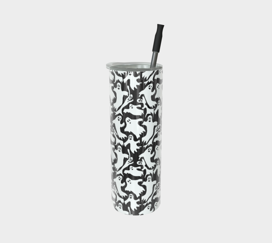 Ghosties Pattern Stainless Steel Tumbler