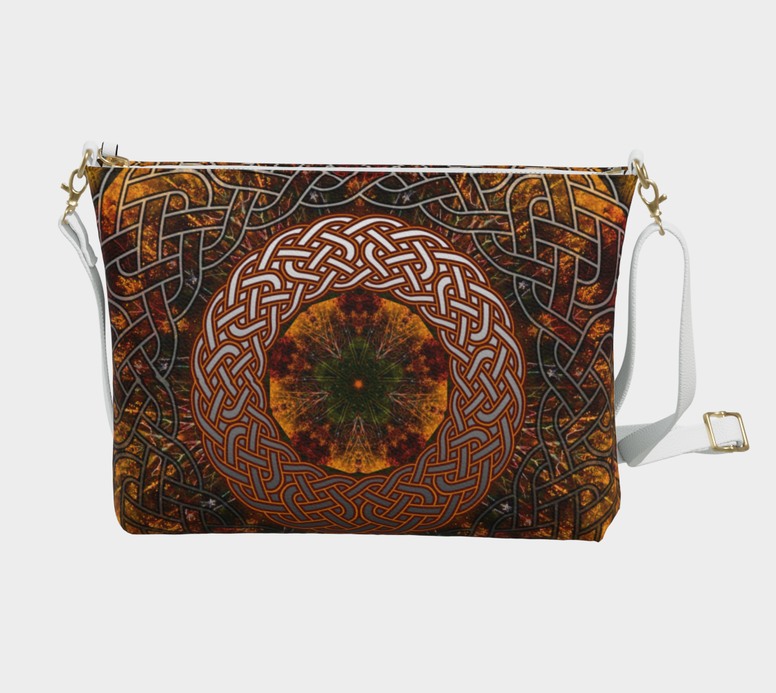 Fall Celtic Knot Vegan Crossbody Purse