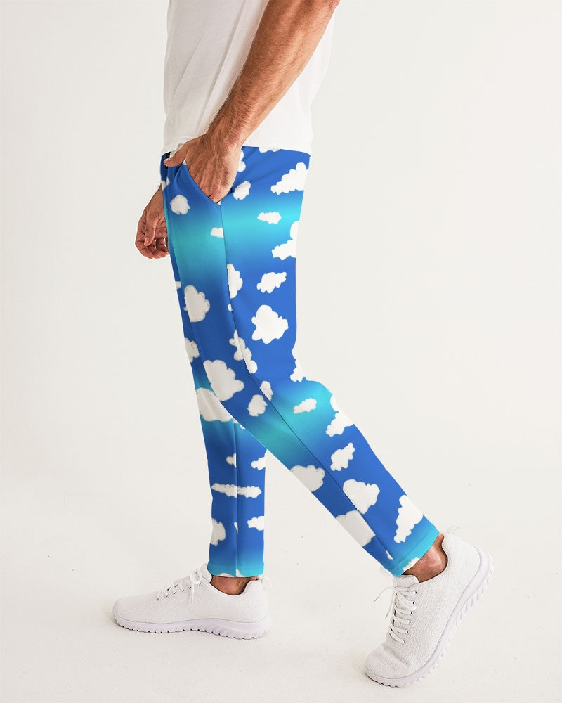 Clouds Pattern Men's All-Over Print Joggers