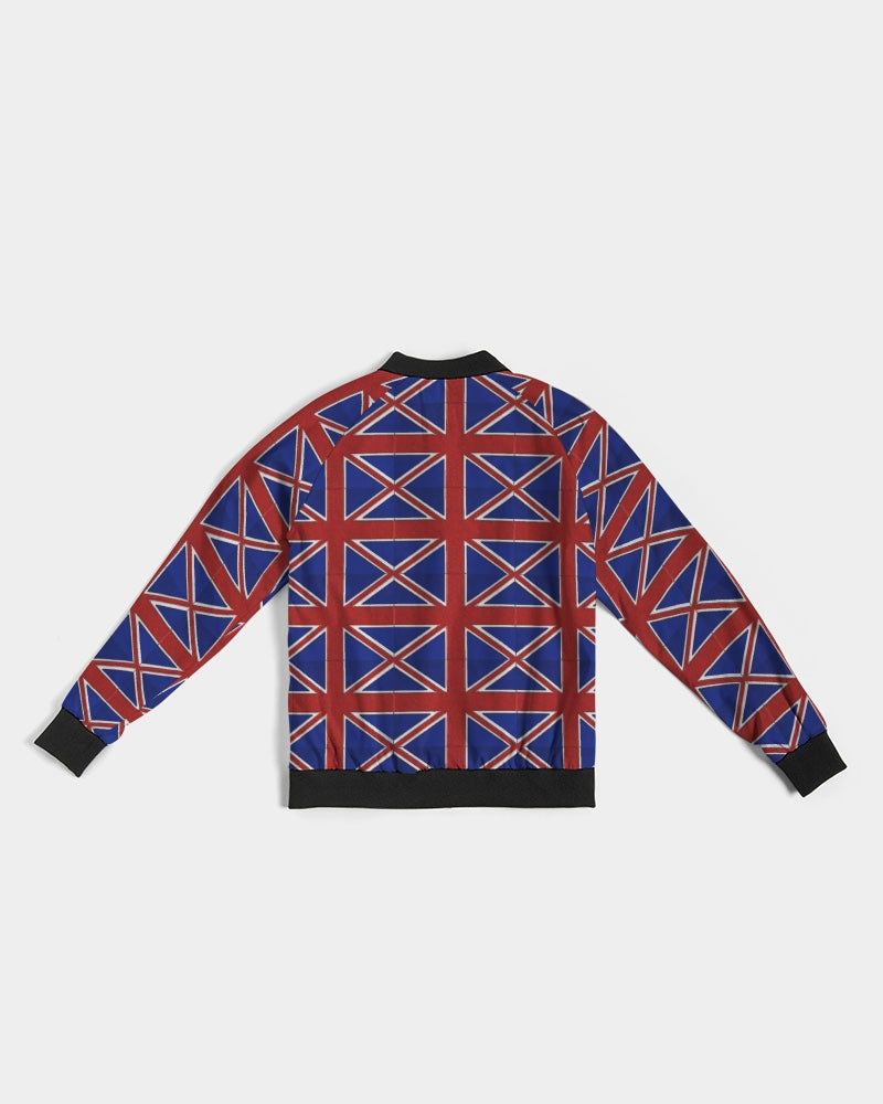 British Flag Pattern Women's All-Over Print Bomber Jacket