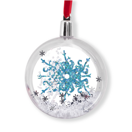 Snowflake Snow Globe Ornaments