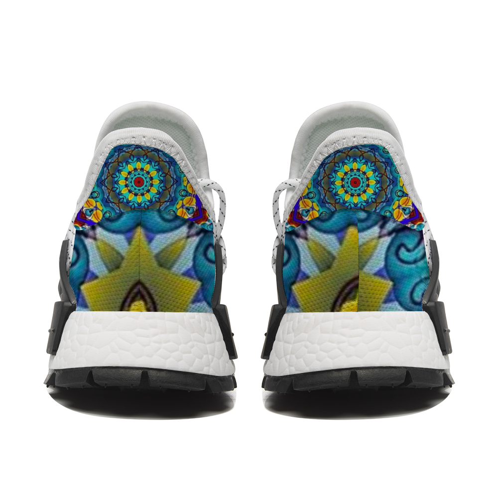 Blur Kaleidoscope Custom Unisex Mid Top Breathable Non-slip Sneakers