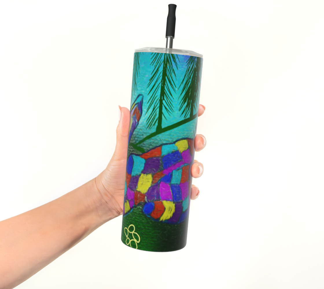 Patchwork Bunny Stainless Steel Tumbler