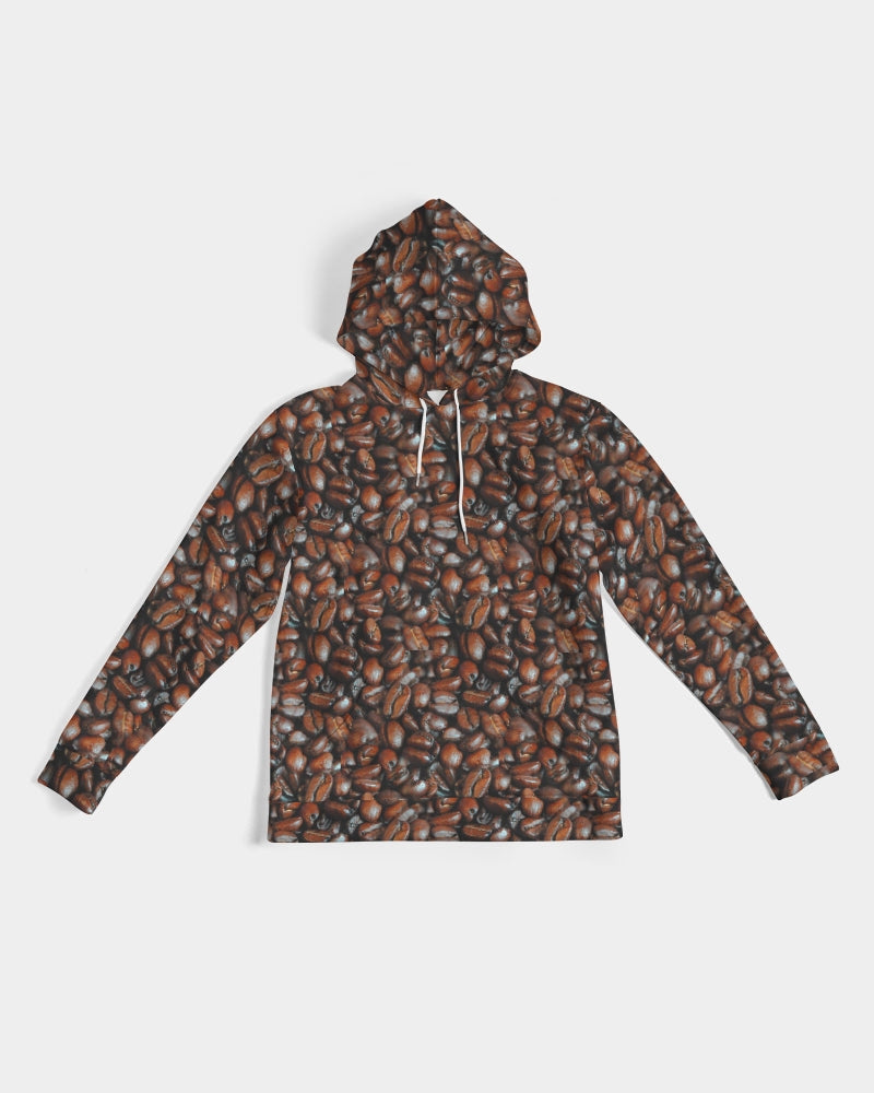 Coffee Bean Pattern Men's All-Over Print Hoodie