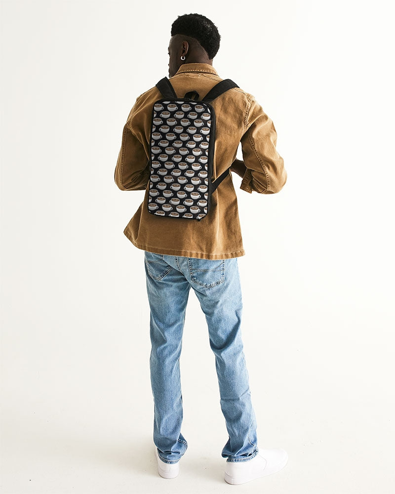 Coffee Pattern Slim Tech Backpack