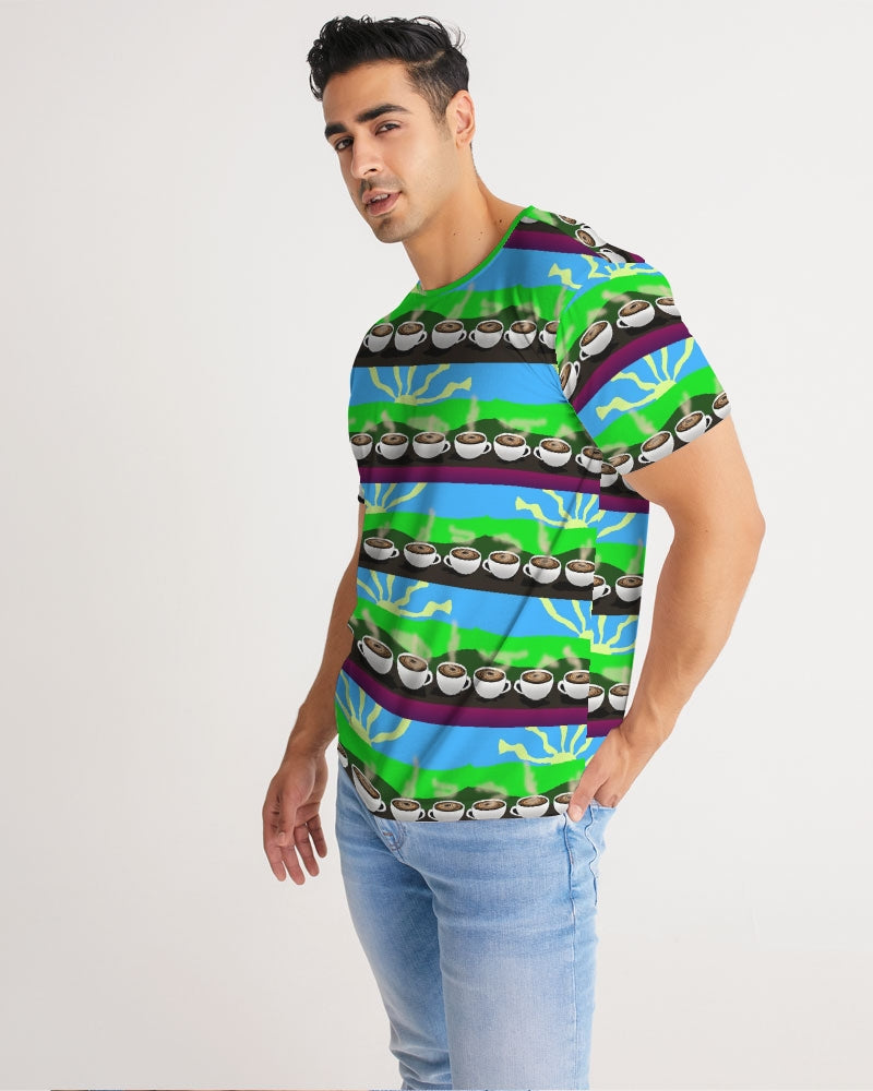 Coffee Morning Pattern Men's All-Over Print Tee