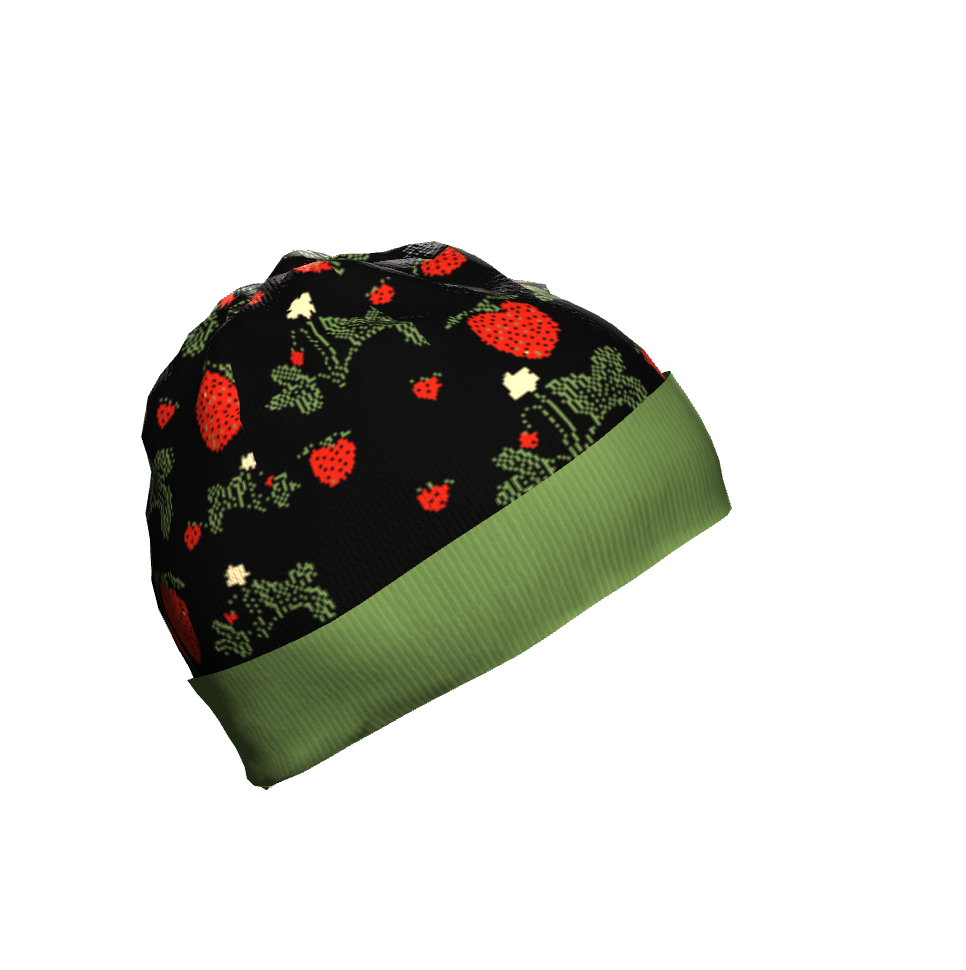 Wild Strawberries Knit Cap