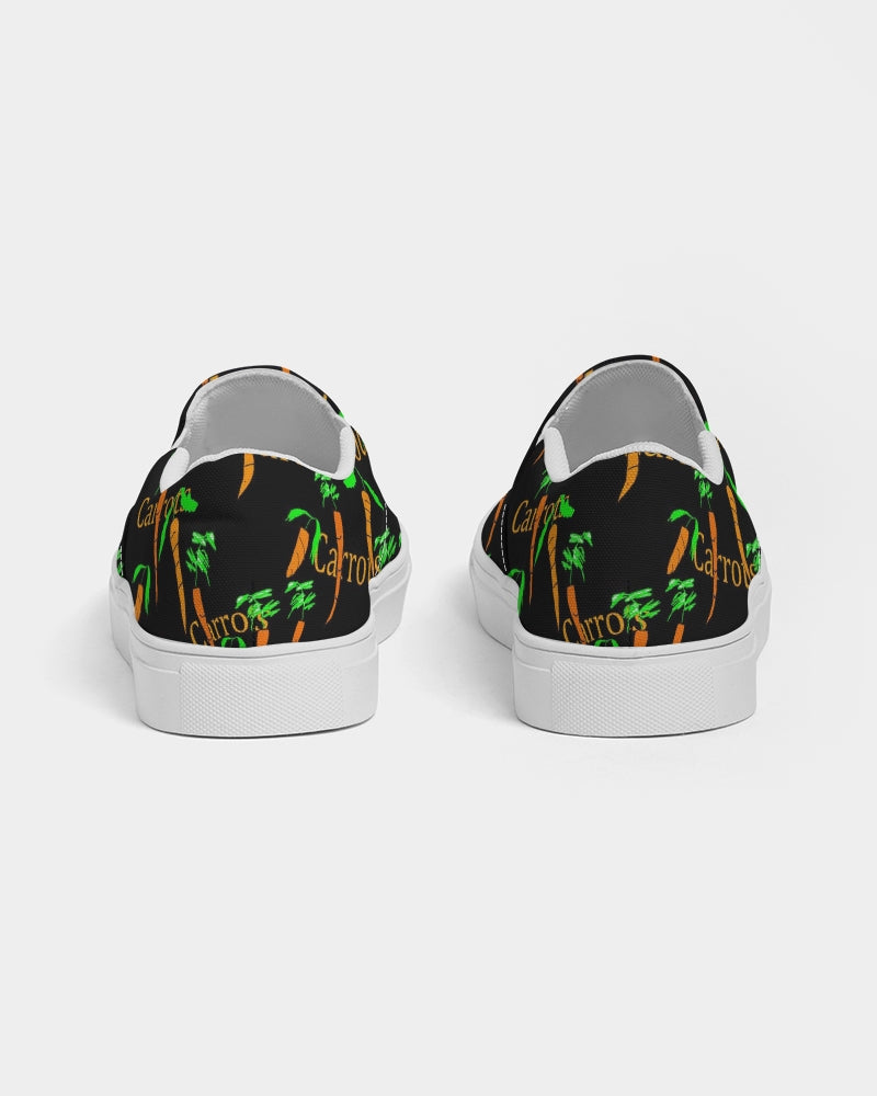 Carrots Pattern Women's Slip-On Canvas Shoe