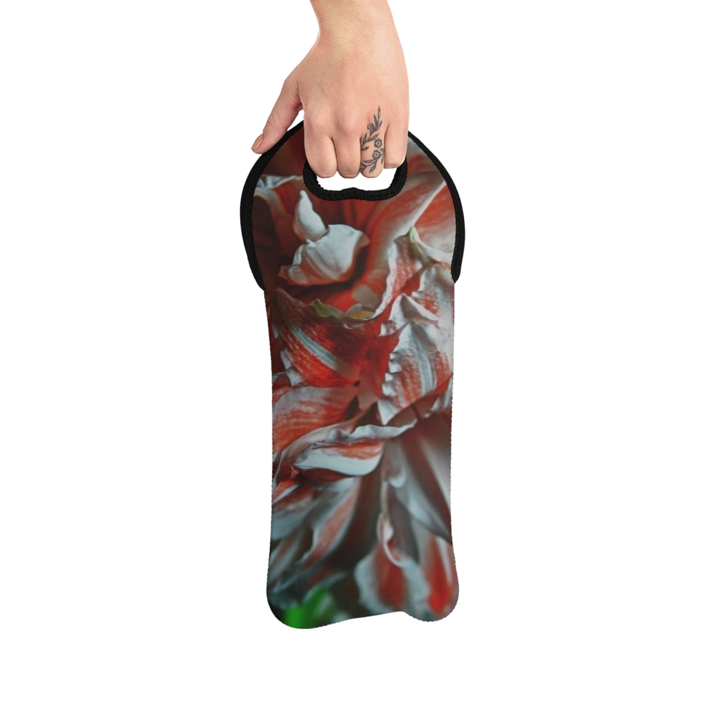 Amaryllis Portrait Wine Tote Bag