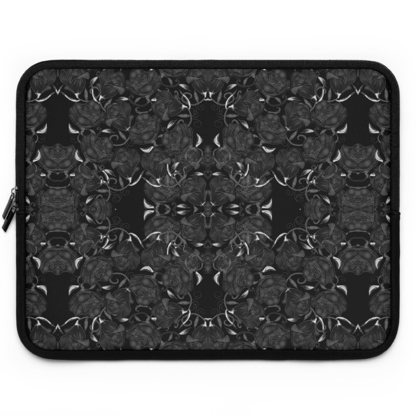 Black Roses Pattern Laptop Sleeve