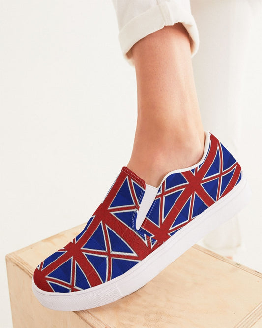 British Flag Pattern Women's Slip-On Canvas Shoe