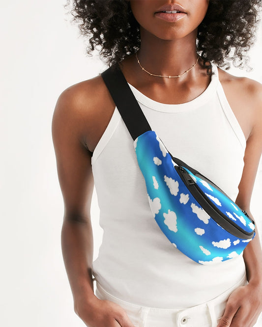 Clouds Pattern Crossbody Sling Bag