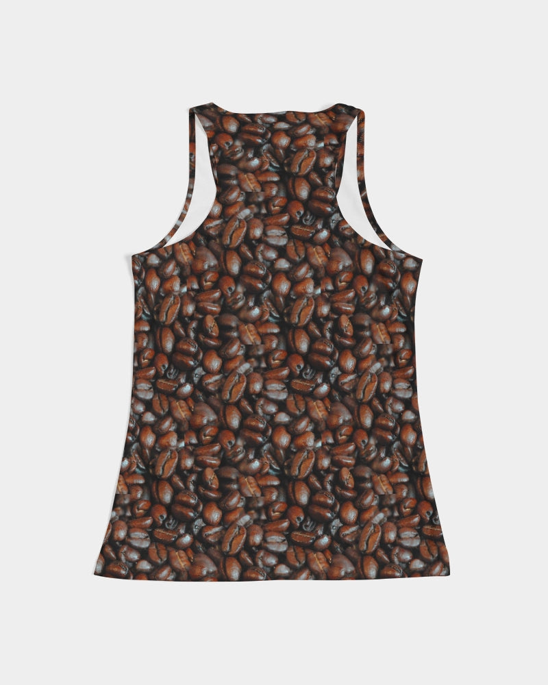 Coffee Bean Pattern Women's All-Over Print Tank