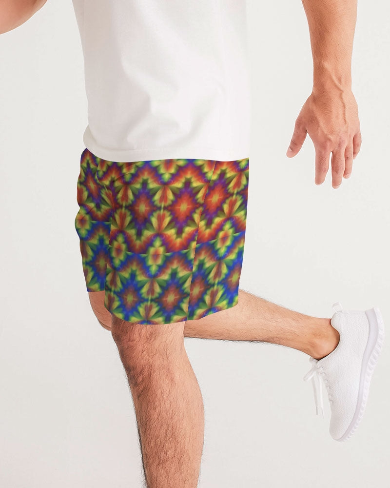 Carnival Kaleidoscope Men's All-Over Print Jogger Shorts