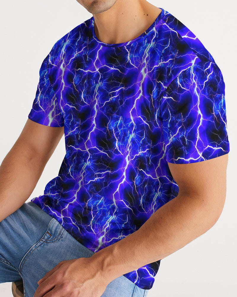 Blue Lightning Men's All-Over Print Tee