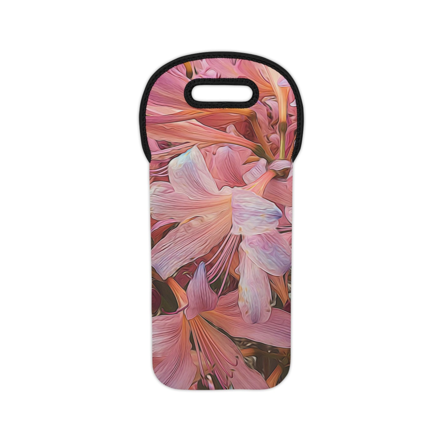 Pink Amaryllis Wine Tote Bag