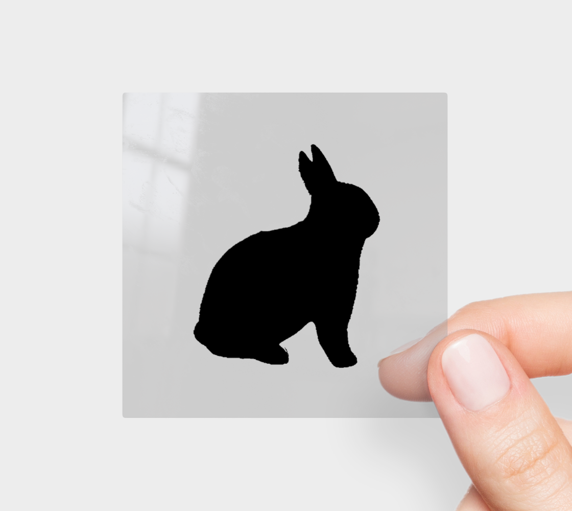 Bunny Silhouette Sticker