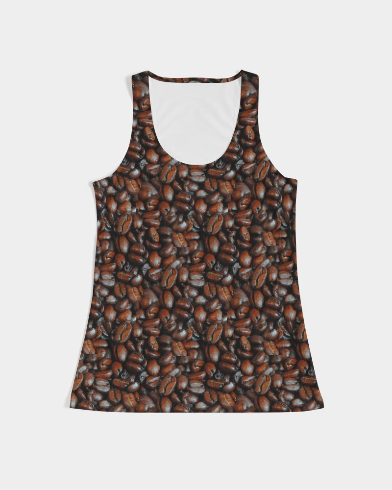 Coffee Bean Pattern Women's All-Over Print Tank