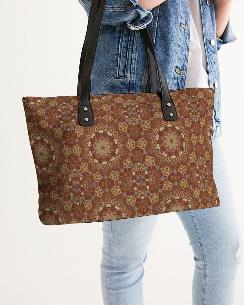 Checkered Star Geometry Stylish Tote