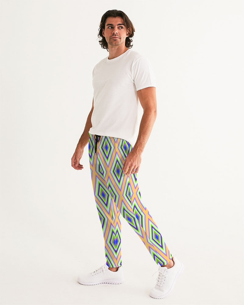 Colorful Diamonds Variation 1 Men's All-Over Print Joggers