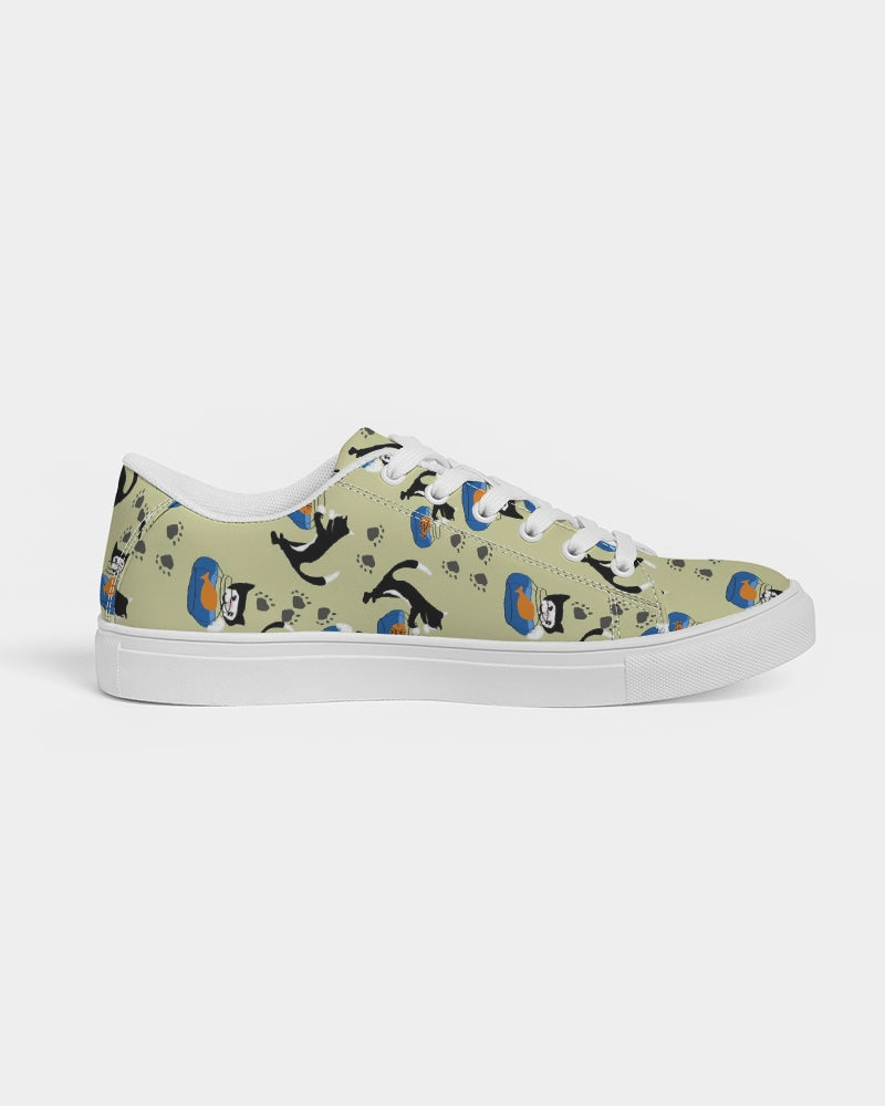 Cat and a Fishbowl Men's Faux-Leather Sneaker