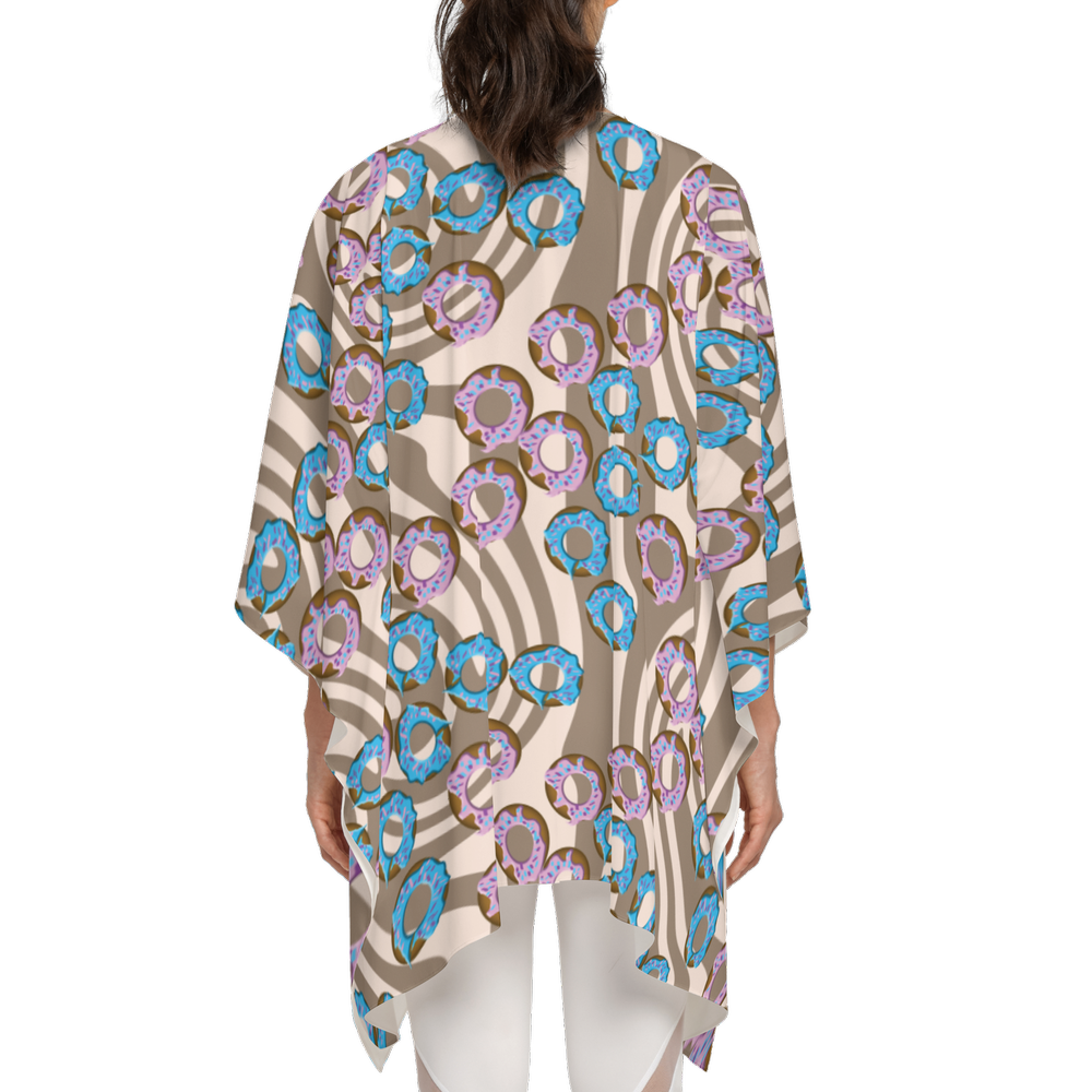 Donuts Coffee Swirl Women's Silky-like Wrap-Ultra-Soft and Smooth