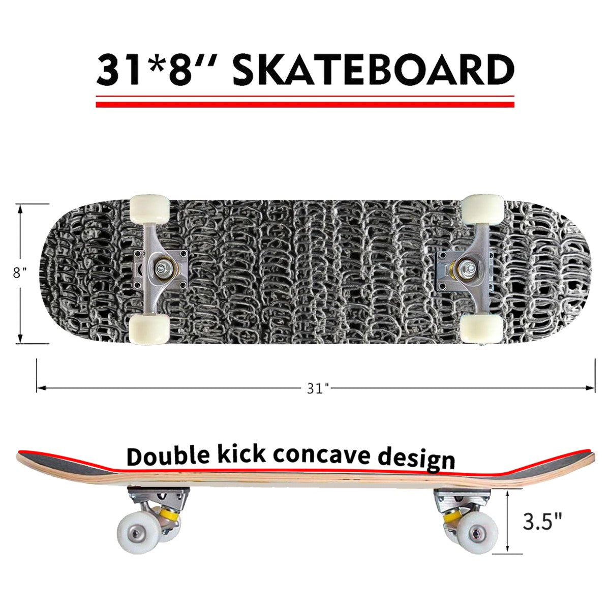 Complete Skateboard (Made in USA) Chainmaille