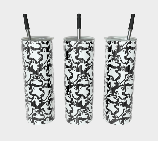 Ghosties Pattern Stainless Steel Tumbler