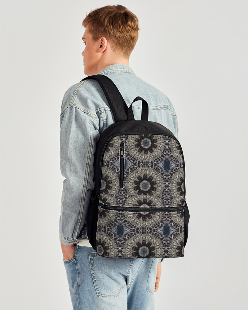 Cathedral Kaleidoscope Duo-Zip Front Canvas Backpack