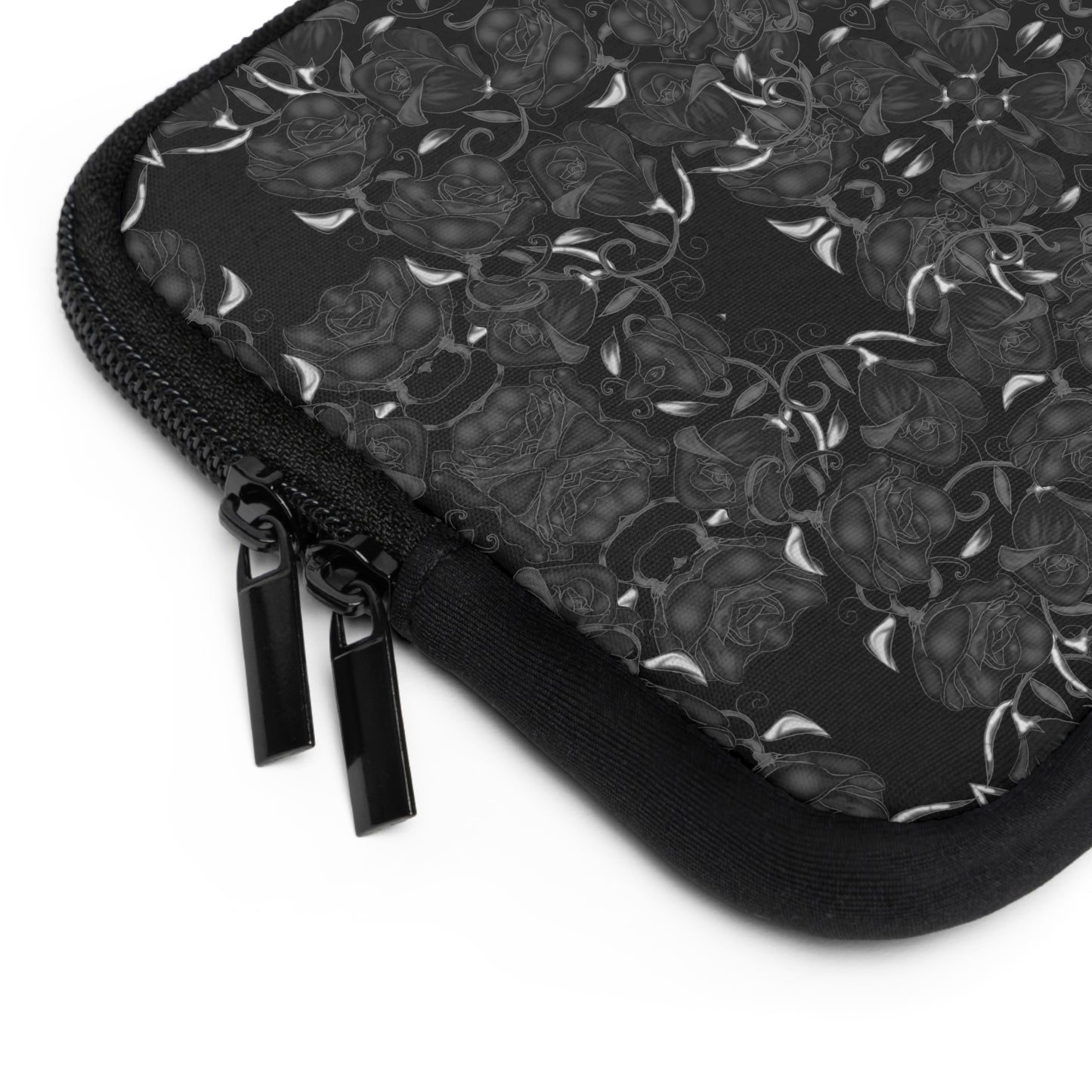 Black Roses Pattern Laptop Sleeve