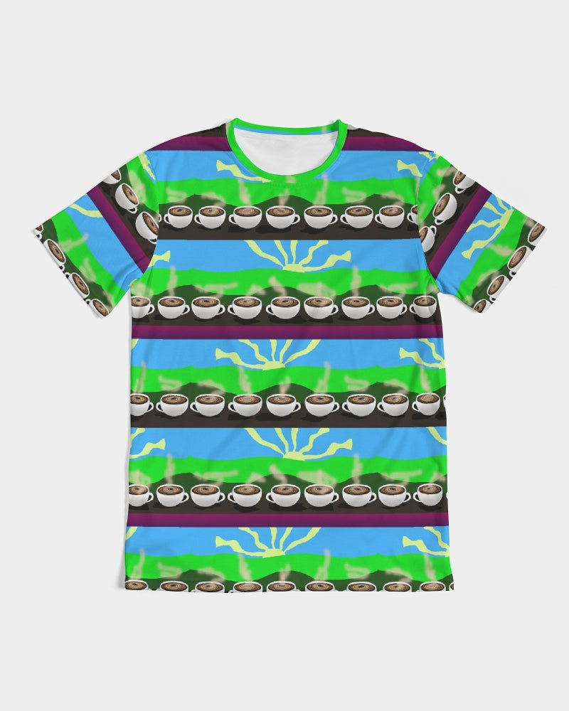 Coffee Morning Pattern Men's All-Over Print Tee