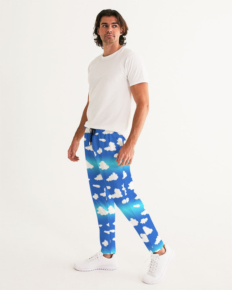 Clouds Pattern Men's All-Over Print Joggers