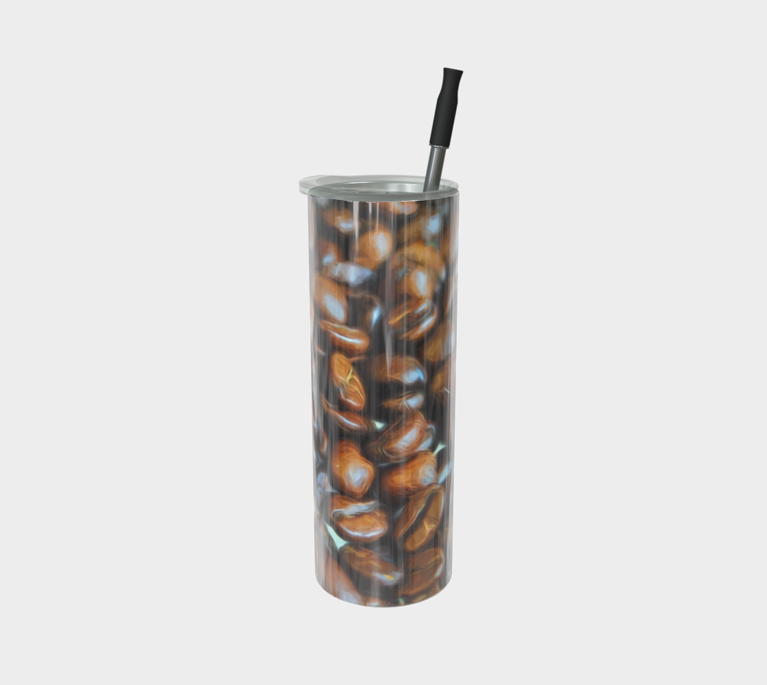 Coffee Beans Stainless Steel Tumbler