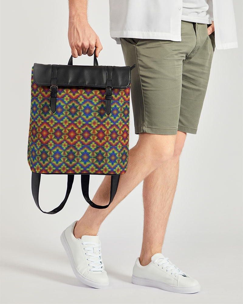 Carnival Kaleidoscope Casual Flap Backpack