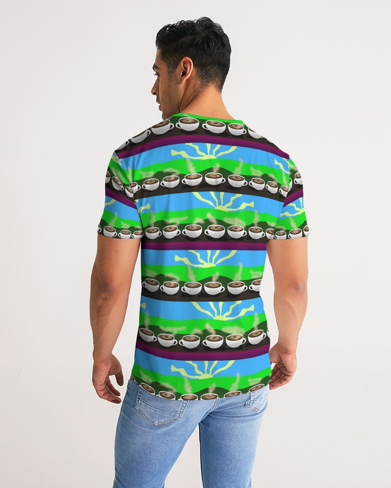 Coffee Morning Pattern Men's All-Over Print Tee