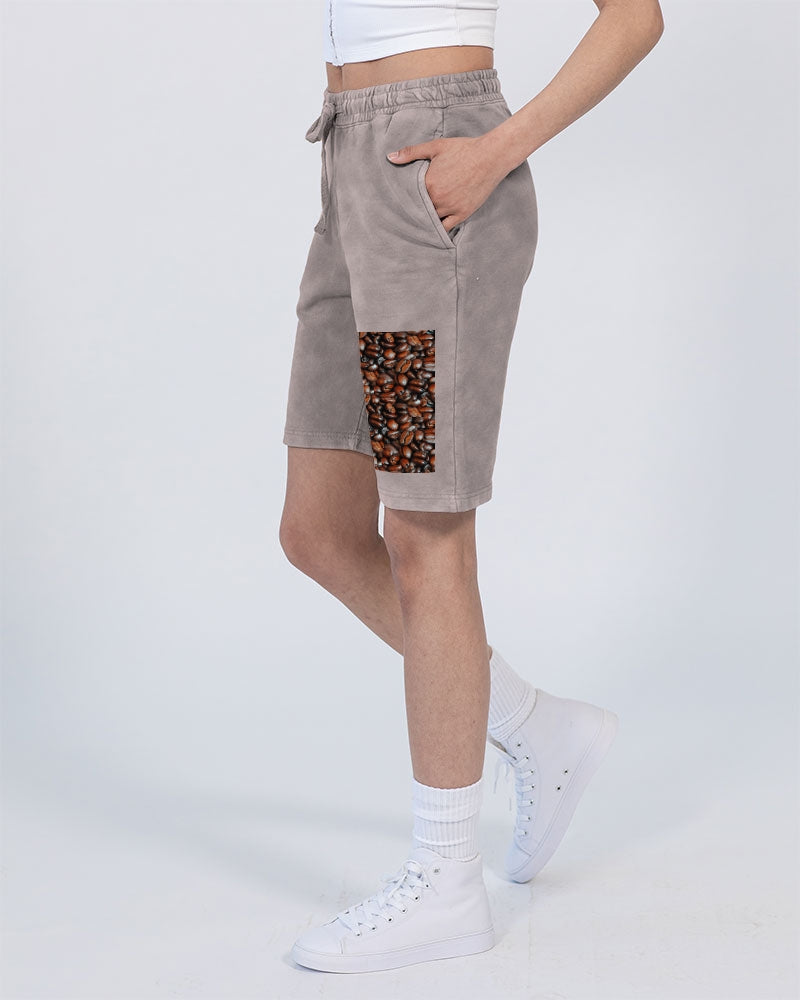 Coffee Bean Pattern Unisex Vintage Shorts | Lane Seven