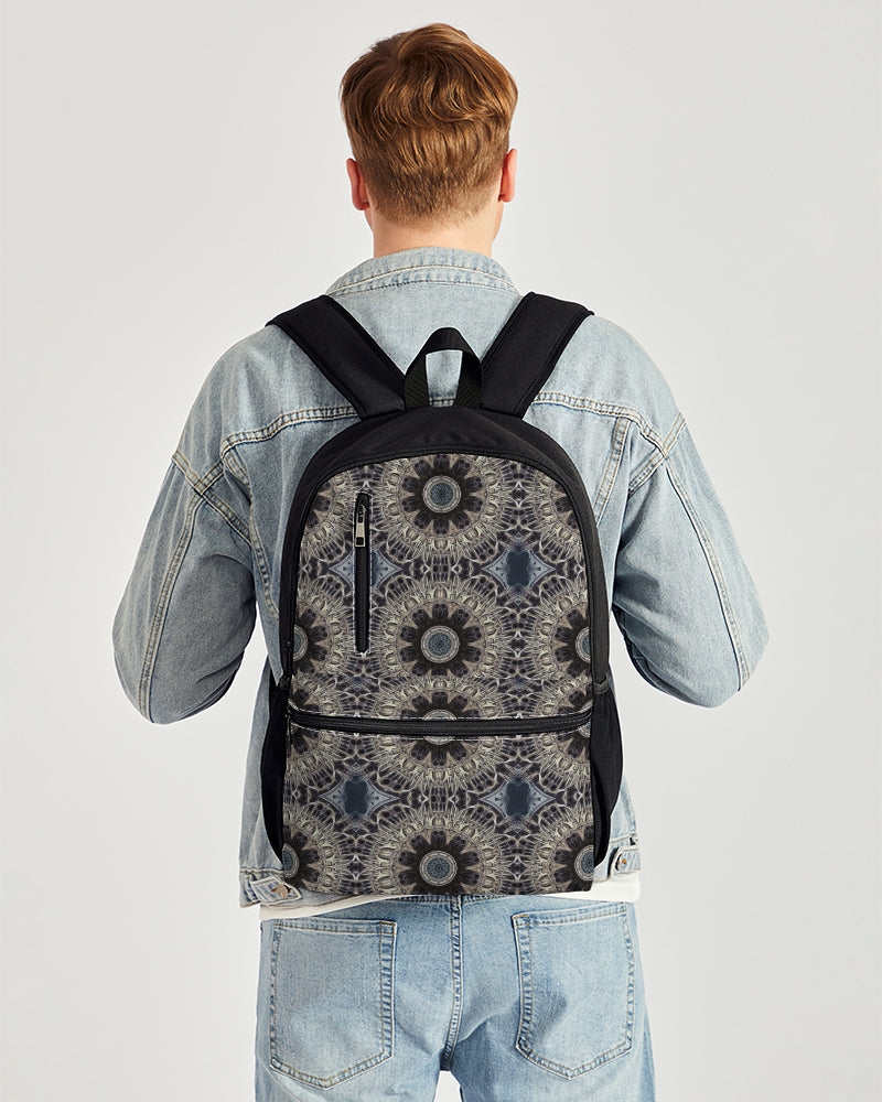 Cathedral Kaleidoscope Duo-Zip Front Canvas Backpack