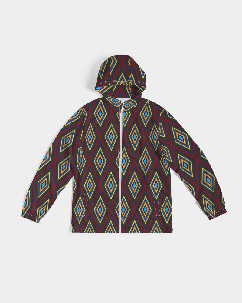 Colorful Diamonds Men's All-Over Print Windbreaker