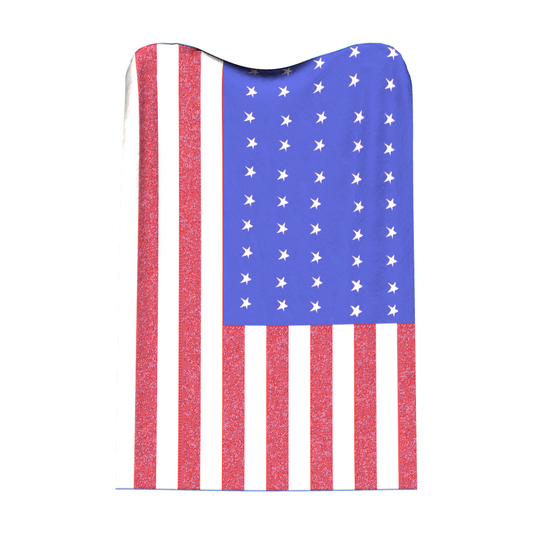 American Flag Knit Blanket