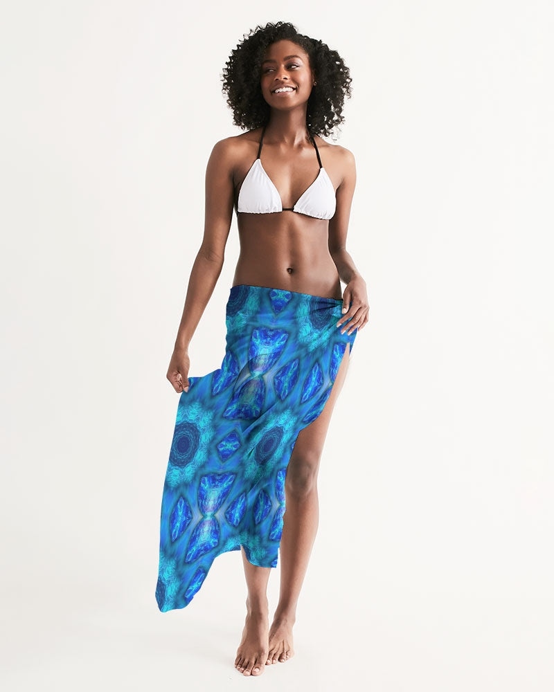 Blue Ocean Kaleidoscope All-Over Print Swim Cover Up