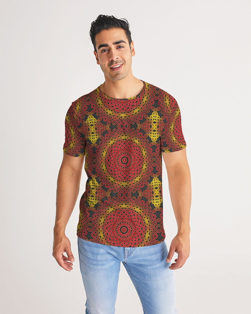 Celtic Orange Spiral Men's All-Over Print Tee