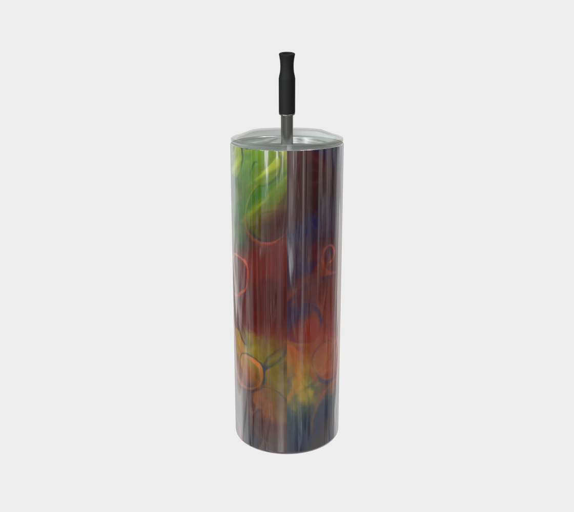 Abstract Fall Swirls Stainless Steel Tumbler