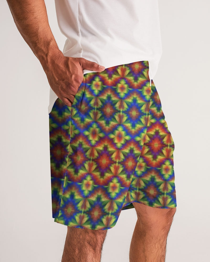Carnival Kaleidoscope Men's All-Over Print Jogger Shorts