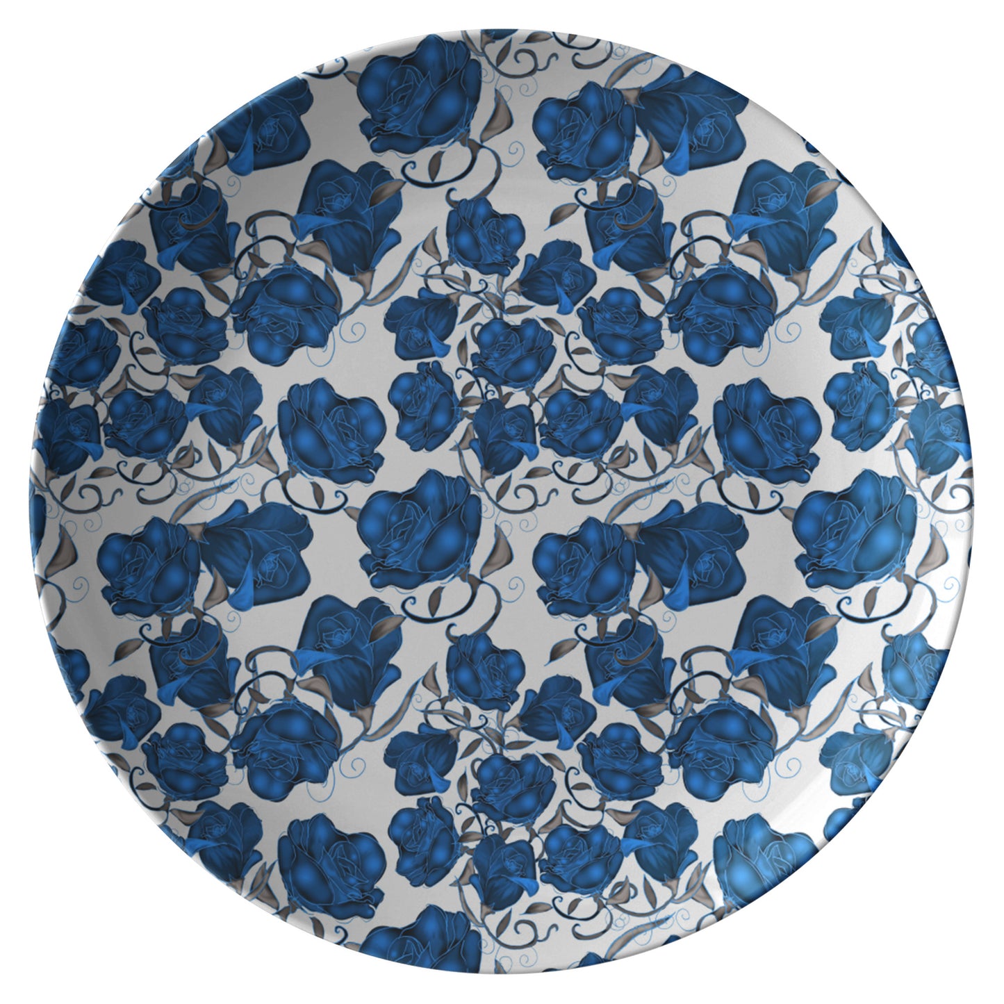 Blue Roses Dinner Plate