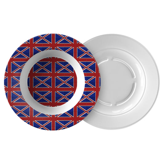British Flag Pattern Dinner Bowl