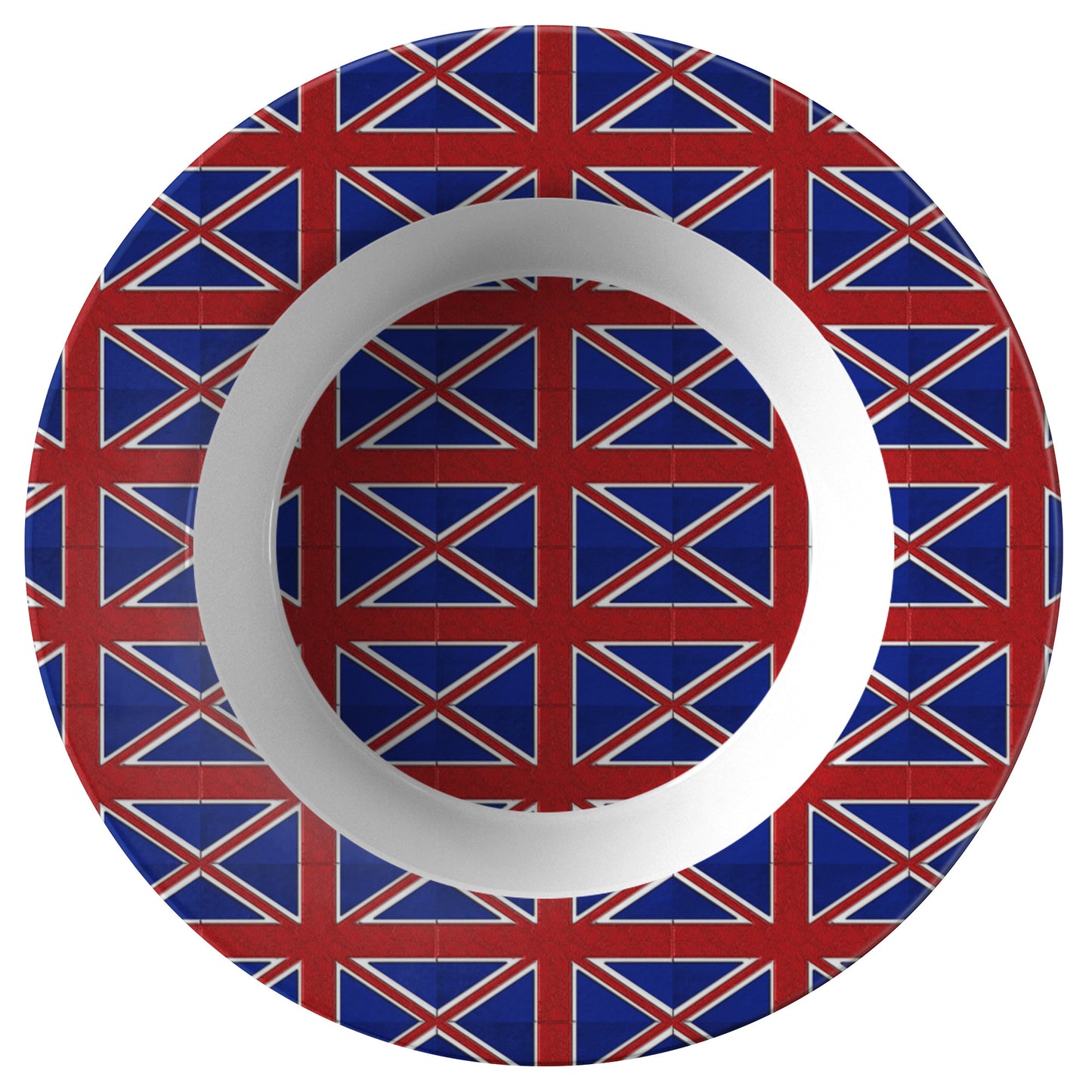 British Flag Pattern Dinner Bowl